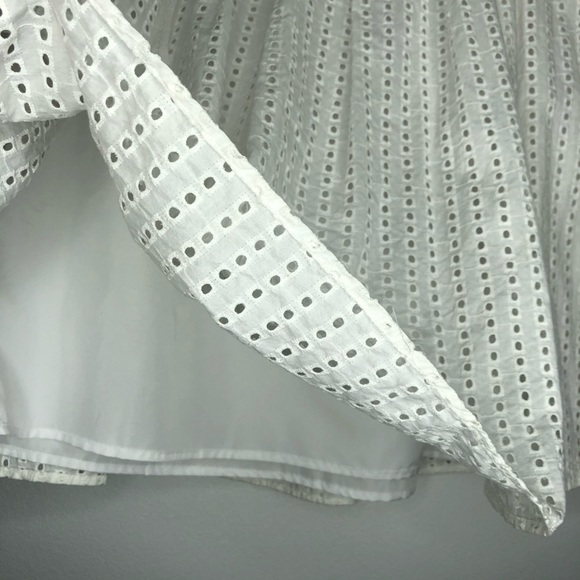 Liz Claiborne Vintage Eyelet White Skirt size 6P - Picture 5 of 11